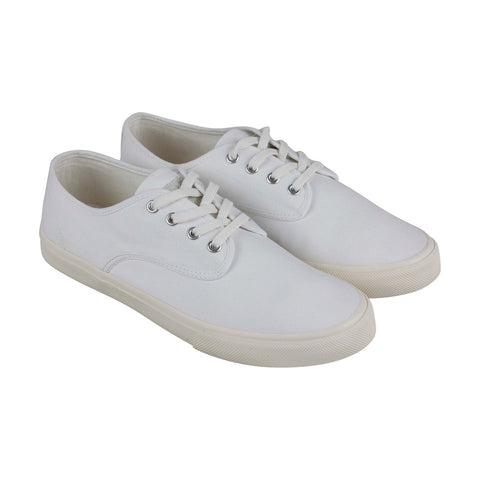 Gola Breaker CMA137 Mens White Canvas Casual Lace Up Low Top Sneakers Shoes