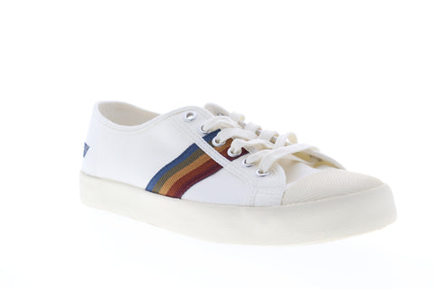 Gola Coaster Spectrum CMA144 Mens White Canvas Casual Lifestyle Sneakers Shoes