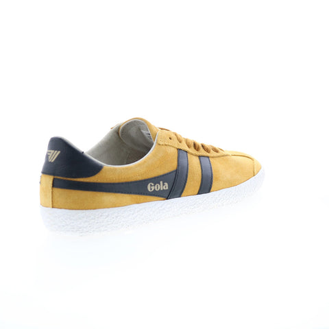 Gola Specialist CMA145 Mens Yellow Suede Lace Up Lifestyle Sneakers Shoes