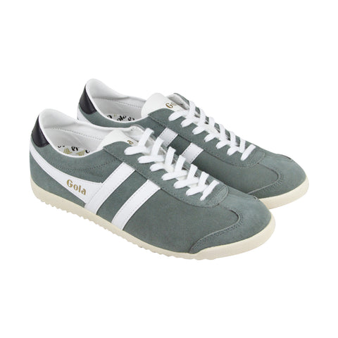 Gola Bullet CMA153 Mens Gray Suede Retro Low Top Lifestyle Sneakers Shoes
