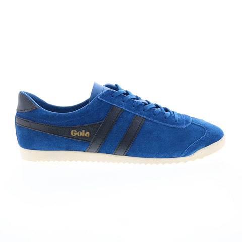 Gola Bullet Suede CMA153 Mens Blue Suede Lace Up Lifestyle Sneakers Shoes