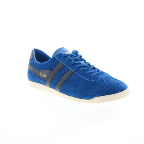 Gola Bullet Suede CMA153 Mens Blue Suede Lace Up Lifestyle Sneakers Shoes