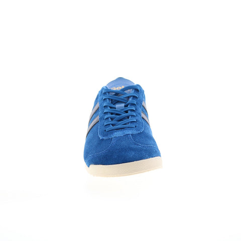 Gola Bullet Suede CMA153 Mens Blue Suede Lace Up Lifestyle Sneakers Shoes