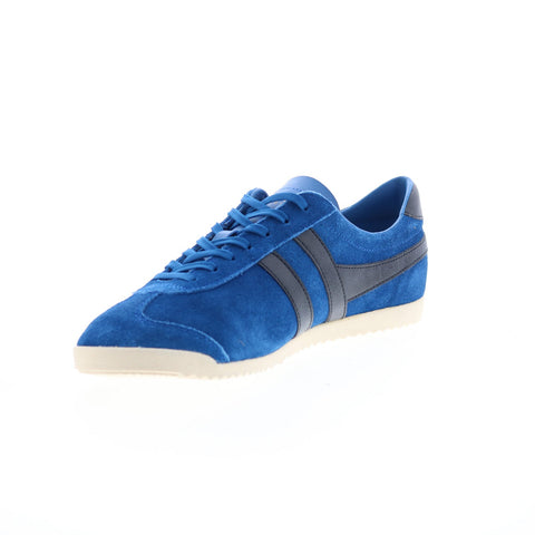 Gola Bullet Suede CMA153 Mens Blue Suede Lace Up Lifestyle Sneakers Shoes