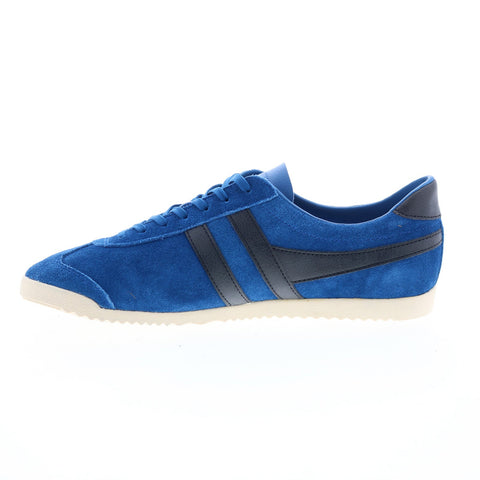 Gola Bullet Suede CMA153 Mens Blue Suede Lace Up Lifestyle Sneakers Shoes