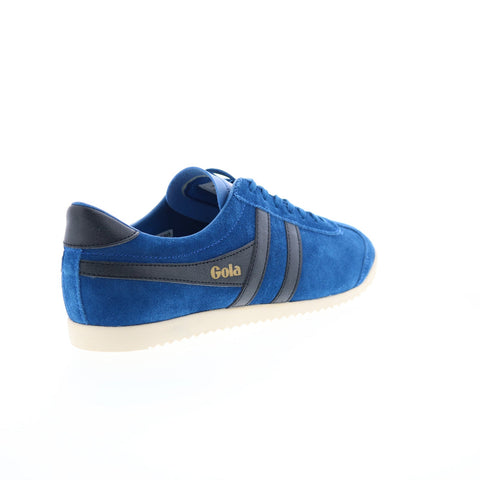Gola Bullet Suede CMA153 Mens Blue Suede Lace Up Lifestyle Sneakers Shoes