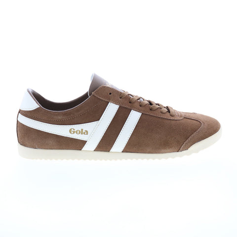 Gola Bullet Suede CMA153 Mens Brown Suede Lace Up Lifestyle Sneakers Shoes