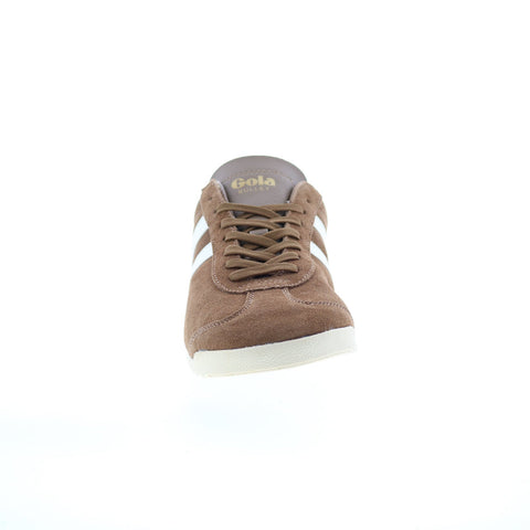 Gola Bullet Suede CMA153 Mens Brown Suede Lace Up Lifestyle Sneakers Shoes
