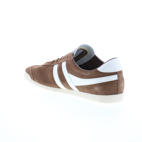 Gola Bullet Suede CMA153 Mens Brown Suede Lace Up Lifestyle Sneakers Shoes