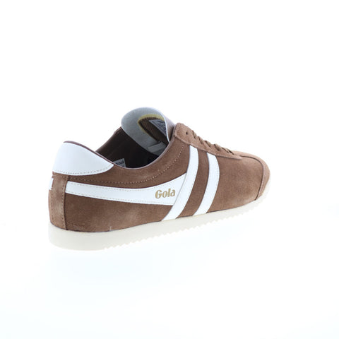 Gola Bullet Suede CMA153 Mens Brown Suede Lace Up Lifestyle Sneakers Shoes