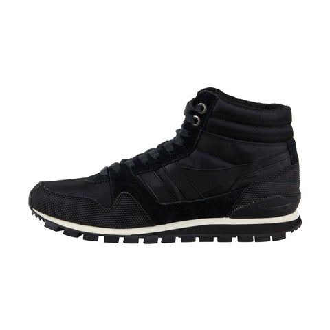 Gola Ridgerunner High II CMA170 Mens Black Retro Lace Up High Top Sneakers Shoes