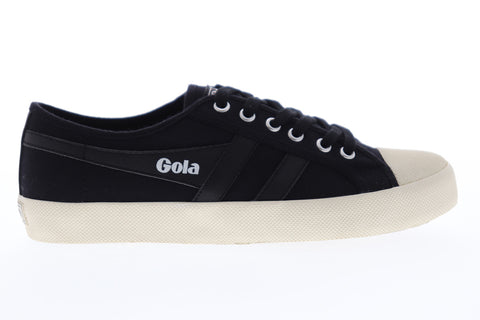 Gola Coaster CMA174 Mens Black Canvas Retro Lace Up Lifestyle Sneakers Shoes