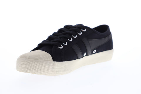 Gola Coaster CMA174 Mens Black Canvas Retro Lace Up Lifestyle Sneakers Shoes