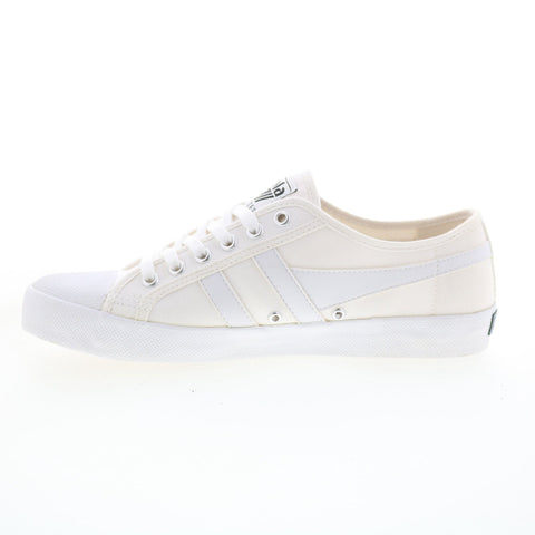 Gola Coaster CMA174 Mens Beige Canvas Lace Up Lifestyle Sneakers Shoes