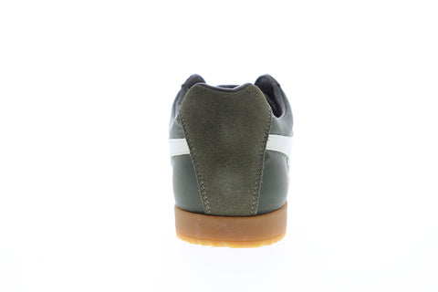 Gola Harrier Nylon CMA176 Mens Green Low Top Lace Up Lifestyle Sneakers Shoes