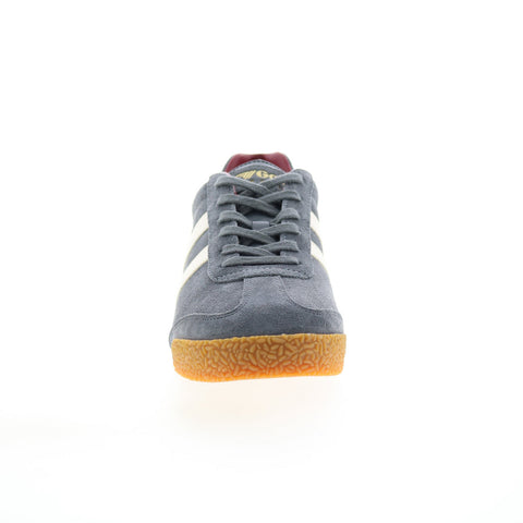 Gola Harrier Suede CMA192 Mens Gray Suede Lace Up Lifestyle Sneakers Shoes