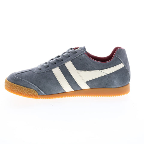 Gola Harrier Suede CMA192 Mens Gray Suede Lace Up Lifestyle Sneakers Shoes