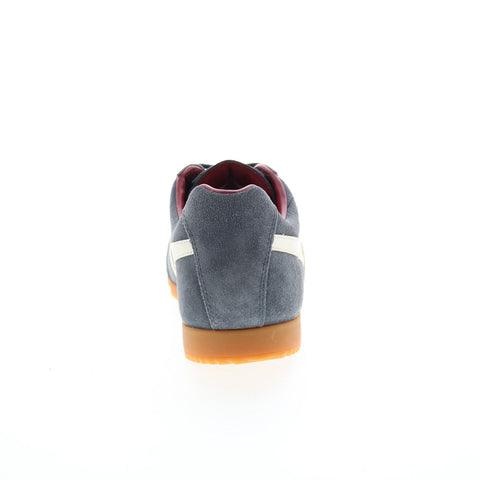 Gola Harrier Suede CMA192 Mens Gray Suede Lace Up Lifestyle Sneakers Shoes