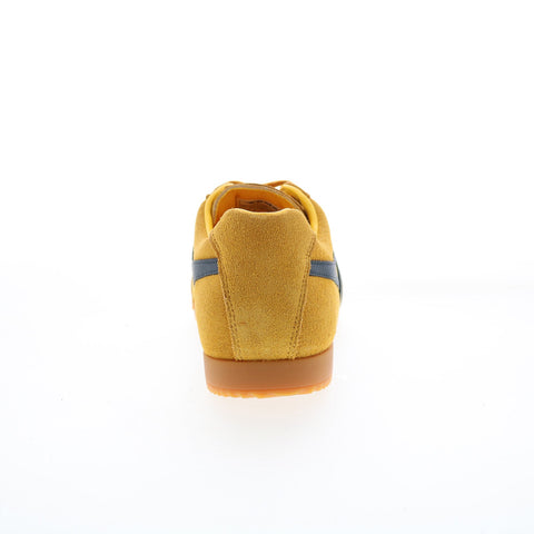 Gola Harrier Suede CMA192 Mens Yellow Suede Lace Up Lifestyle Sneakers Shoes