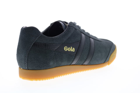 Gola Harrier Suede CMA192 Mens Blue Lace Up Lifestyle Sneakers Shoes