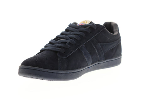 Gola Harrier Suede CMA192 Mens Blue Retro Lace Up Lifestyle Sneakers Shoes