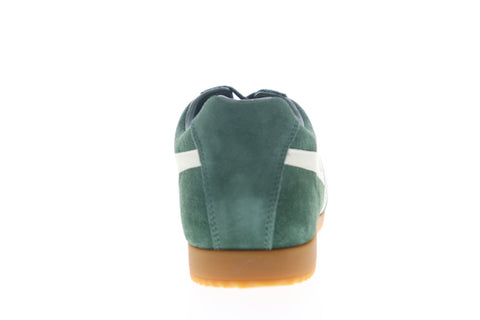 Gola Harrier Suede CMA192 Mens Green Lace Up Lifestyle Sneakers Shoes