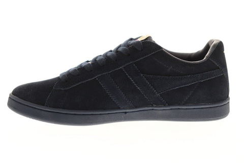 Gola Equipe Suede Mens Blue Suede Low Top Lace Up Sneakers Shoes