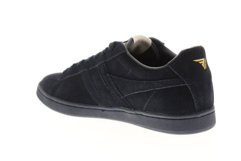 Gola Equipe Suede Mens Blue Suede Low Top Lace Up Sneakers Shoes