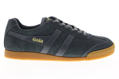 Gola Harrier Suede Mens Gray Suede Low Top Lace Up Sneakers Shoes