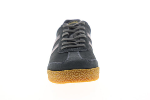 Gola Harrier Suede Mens Gray Suede Low Top Lace Up Sneakers Shoes