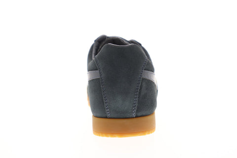 Gola Harrier Suede Mens Gray Suede Low Top Lace Up Sneakers Shoes