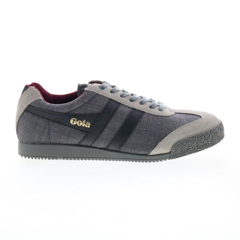 Gola Harrier SR CMA209 Mens Gray Canvas Lace Up Lifestyle Sneakers Shoes