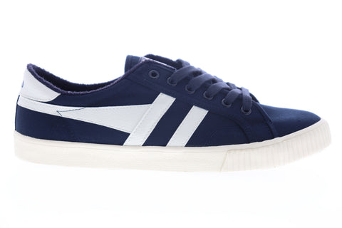 Gola Tennis Mark Cox CMA280 Mens Blue Canvas Lace Up Lifestyle Sneakers Shoes