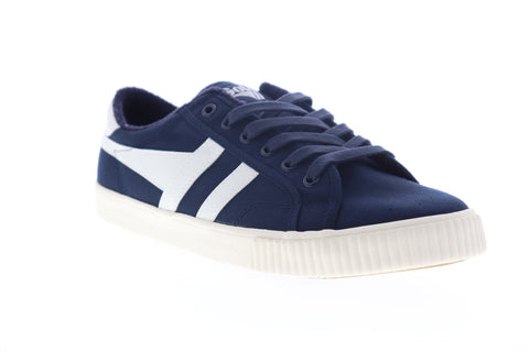Gola Tennis Mark Cox CMA280 Mens Blue Canvas Lace Up Lifestyle Sneakers Shoes