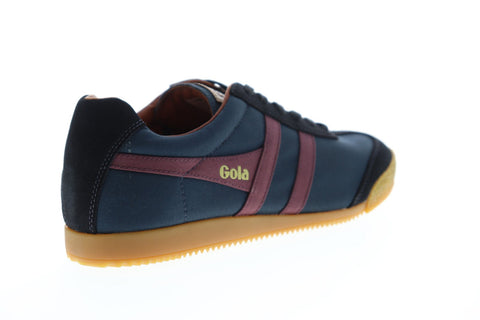 Gola Harrier Millerain CMA308 Mens Blue Canvas Retro Low Top Sneakers Shoes