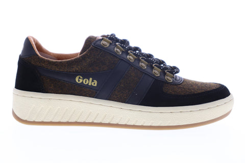 Gola Ascent Low CMA358 Mens Brown Suede Lace Up Lifestyle Sneakers Shoes