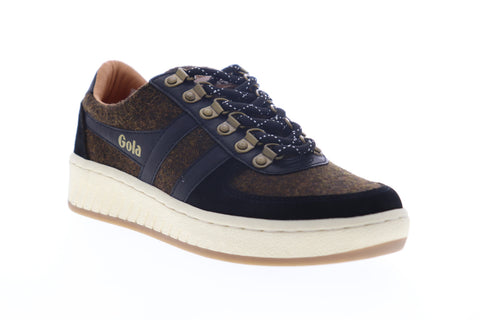 Gola Ascent Low CMA358 Mens Brown Suede Lace Up Lifestyle Sneakers Shoes