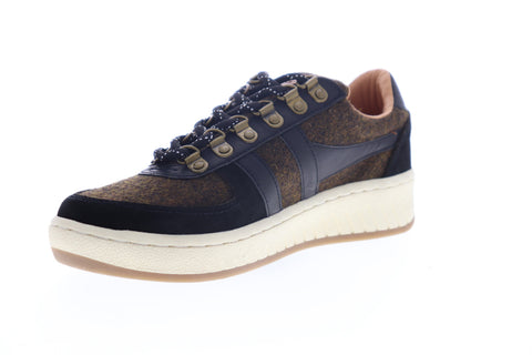 Gola Ascent Low CMA358 Mens Brown Suede Lace Up Lifestyle Sneakers Shoes