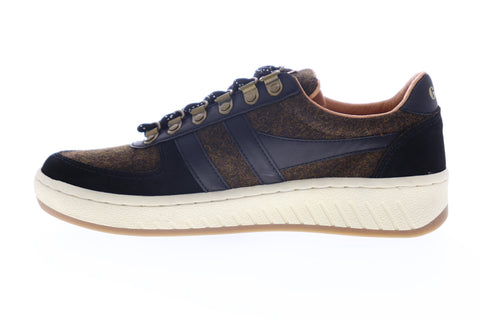 Gola Ascent Low CMA358 Mens Brown Suede Lace Up Lifestyle Sneakers Shoes