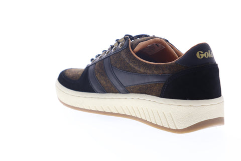 Gola Ascent Low CMA358 Mens Brown Suede Lace Up Lifestyle Sneakers Shoes