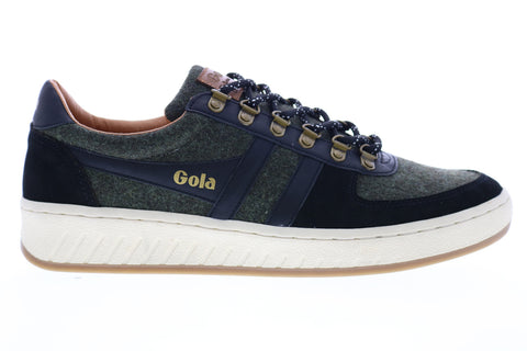 Gola Ascent Low CMA358 Mens Black Canvas Lace Up Lifestyle Sneakers Shoes