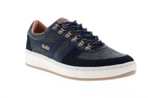 Gola Ascent Low CMA358 Mens Black Canvas Lace Up Lifestyle Sneakers Shoes
