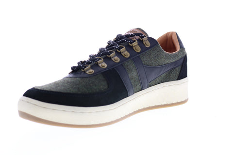 Gola Ascent Low CMA358 Mens Black Canvas Lace Up Lifestyle Sneakers Shoes