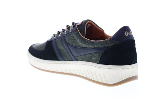 Gola Ascent Low CMA358 Mens Black Canvas Lace Up Lifestyle Sneakers Shoes