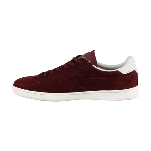 Gola Tennis 79 CMA392 Mens Red Suede Casual Lace Up Low Top Sneakers Shoes