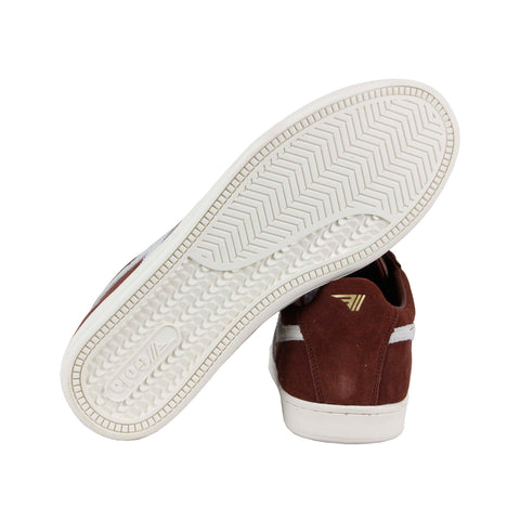 Gola Equipe CMA495 Mens Brown Suede Retro Low Top Lifestyle Sneakers Shoes