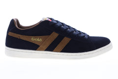 Gola Equipe Suede CMA495 Mens Blue Low Top Lace Up Lifestyle Sneakers Shoes