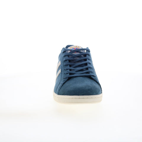 Gola Equipe Suede CMA495 Mens Blue Suede Lace Up Lifestyle Sneakers Shoes
