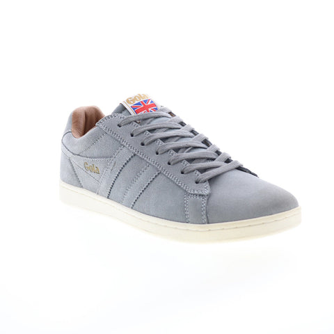 Gola Equipe Suede CMA495 Mens Gray Suede Lace Up Lifestyle Sneakers Shoes