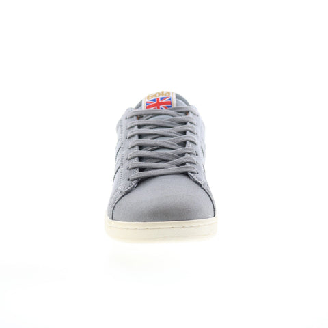 Gola Equipe Suede CMA495 Mens Gray Suede Lace Up Lifestyle Sneakers Shoes